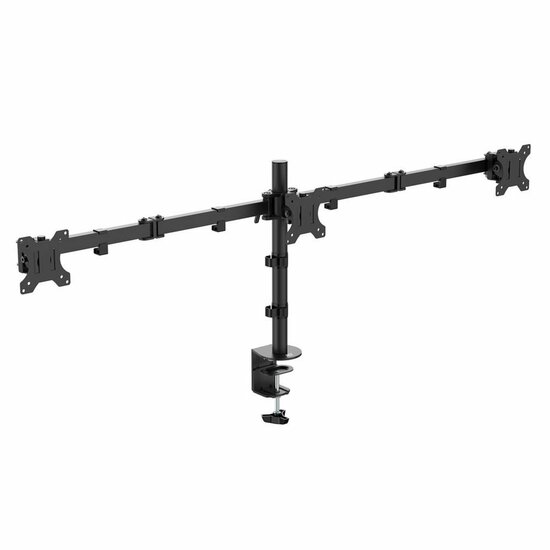 ACT AC8303 | Verstelbare Monitor-bureaubeugel | Tot 27" | Max 7kg | VESA 100x100 | 2 Monitoren