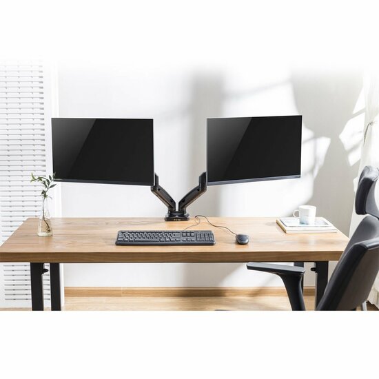 ACT AC8312 | Verstelbare Monitor-bureaubeugel | Tot 32" | Max 9kg | VESA 100x100 | 2 Monitoren