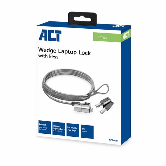 ACT kabelslot | Metallic | 2 m | AC9040