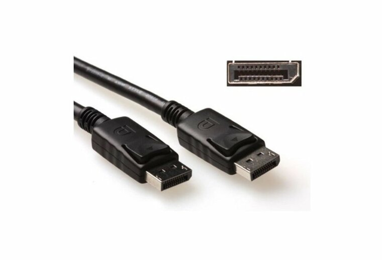 ACT AK3980 | DisplayPort Kabel | 2,0m | Zwart | Power Pin 20 Niet Aangesloten