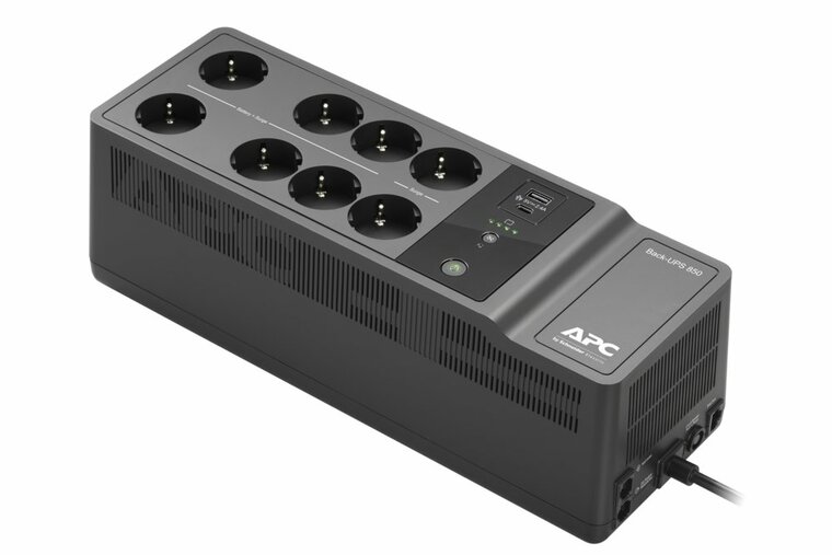 APC Back-UPS BE850G2-GR | 850 VA | 8 Schuko Stopcontacten (6 op Accu) | USB Type-A &amp; C | AVR Spanningstabilisatie | Bescherming tegen Stroomstoringen