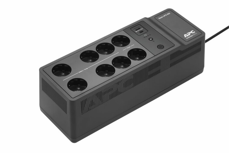 APC Back-UPS BE850G2-GR | 850 VA | 8 Schuko Stopcontacten (6 op Accu) | USB Type-A &amp; C | AVR Spanningstabilisatie | Bescherming tegen Stroomstoringen
