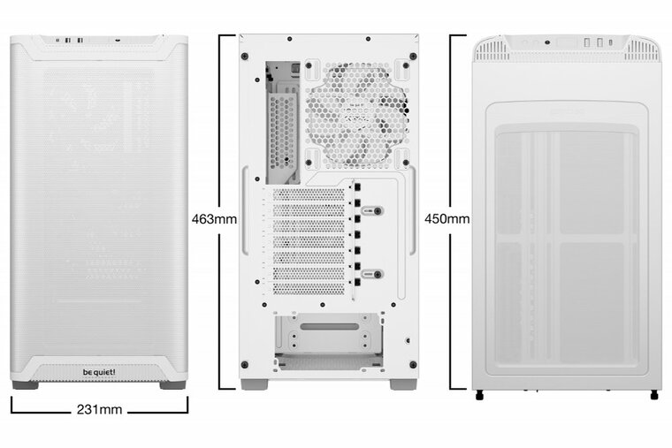 be quiet! PURE BASE 501 Airflow Window | Midi Tower Case | Wit