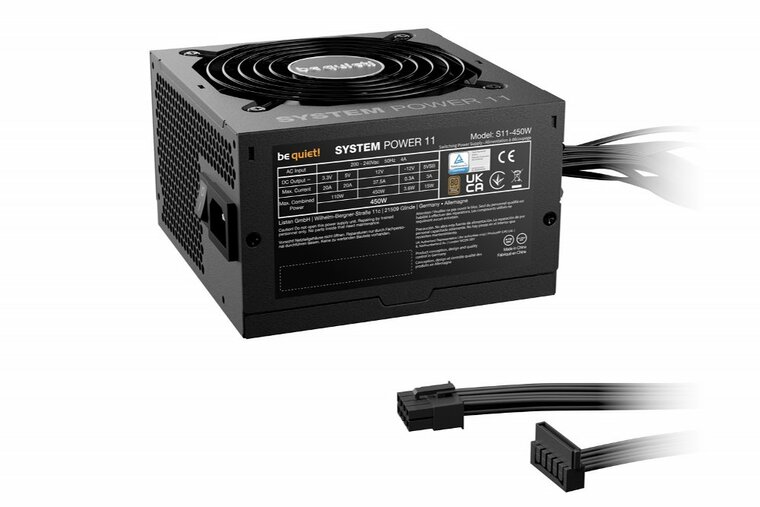 be quiet! System Power 11 450W | 450 Watt Bronze ATX PSU | Niet Modulair | Power Supply | Voeding