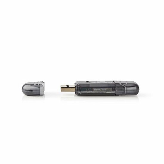 Nedis CRDRU2100BK | Geheugenkaartlezer | USB 2.0 | Zwart