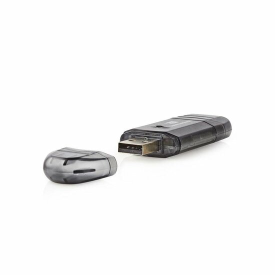 Nedis CRDRU2100BK | Geheugenkaartlezer | USB 2.0 | Zwart