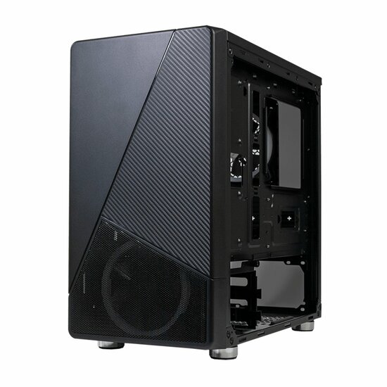 Azza Noir 130 RGB | Micro Tower Case | Zwart