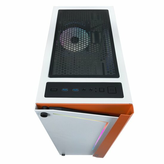 Azza Apollo 430 RGB | Midi Tower Case | Wit