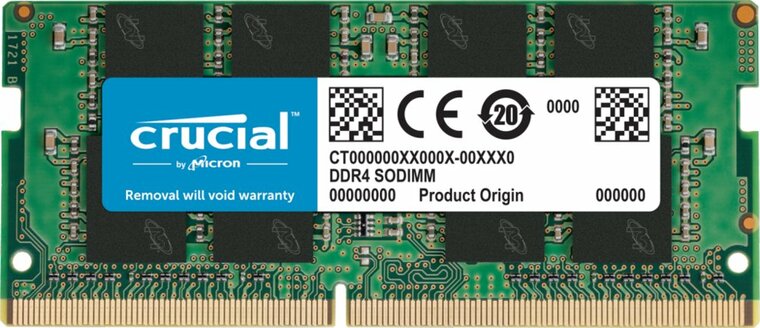 Crucial | 1x16GB DDR4 | 3200MHz | SODIMM | CL22 | Geheugenmodule | RAM