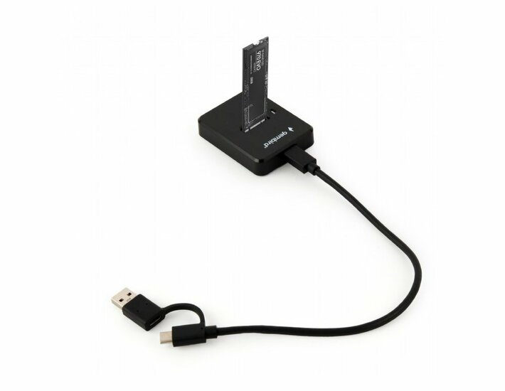 Gembird DD-U3M2 | M.2 SATA &amp; NVMe SSD Docking Station | USB 3.2 Gen 1 Type-C