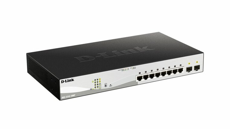 D-Link DGS-1210-10MP/E | Managed L2 Switch | 10 Poorten | Gigabit Ethernet (10/100/1000 Mbps) | PoE