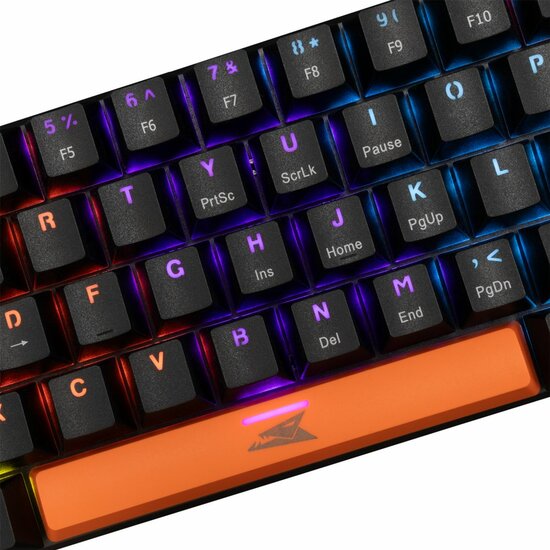 Baracuda DOLPHIN RGB 60% | Bedraad Gaming Toetsenbord | Blue Switches | Anti-Ghosting | QWERTY | Zwart