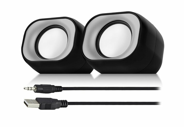 Eminent EM3513 | 2.0 Luidsprekerset | Compact Stereo Geluid | 34W RMS