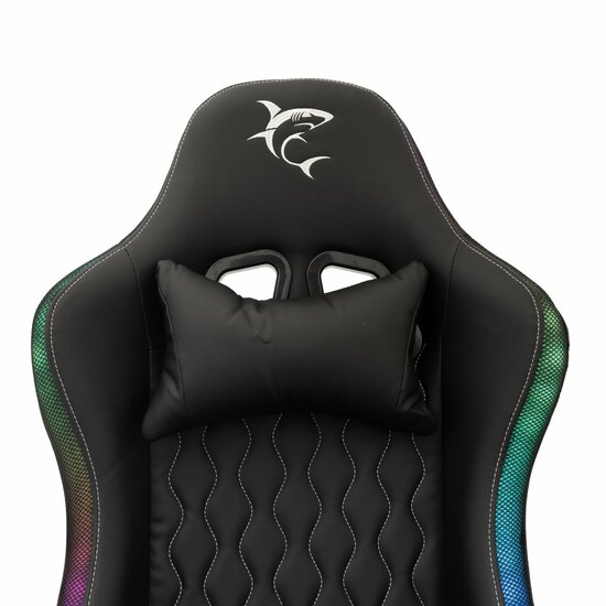 White Shark INDIANAPOLIS | Gamestoel met RGB-verlichting | Belastbaar tot 120 kg