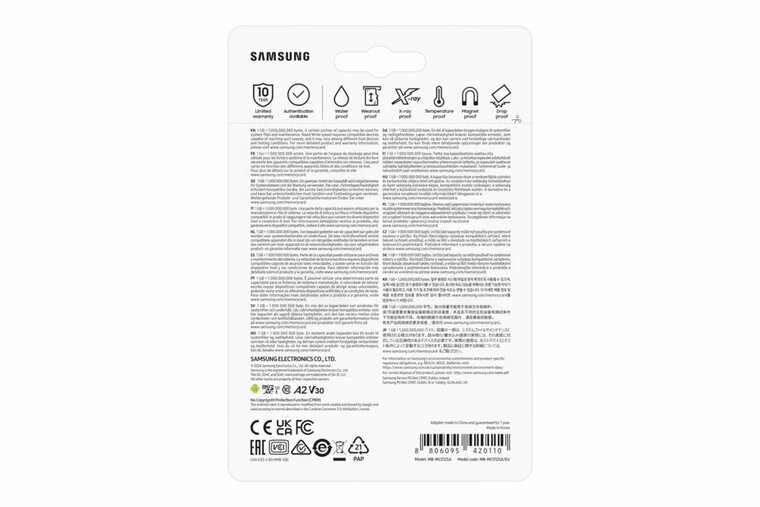 Samsung EVO Plus | MicroSDXC | 512GB | Class 10 | UHS-I U3 | V30 | A2 | Tot 160MB/s | Inclusief adapter