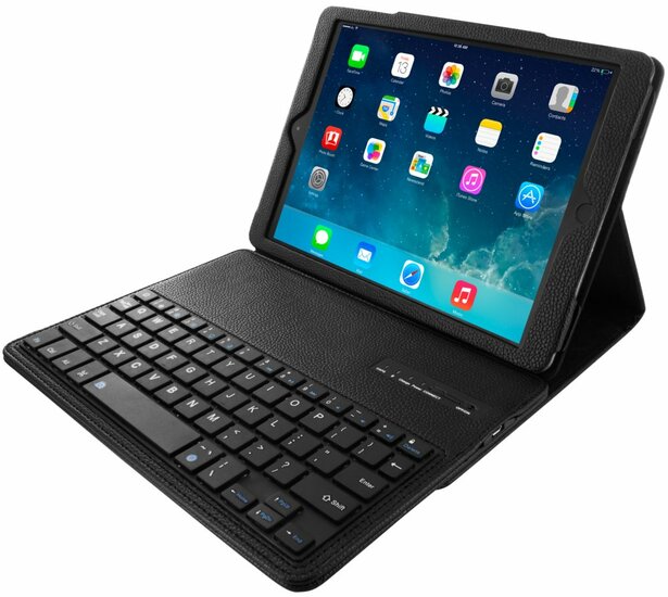 Mobiparts Bluetooth Keyboard Case | Geschikt voor Apple iPad Air/Air 2/9.7 (2017)/9.7 (2018)/Pro 9.7 | QWERTY | Zwart