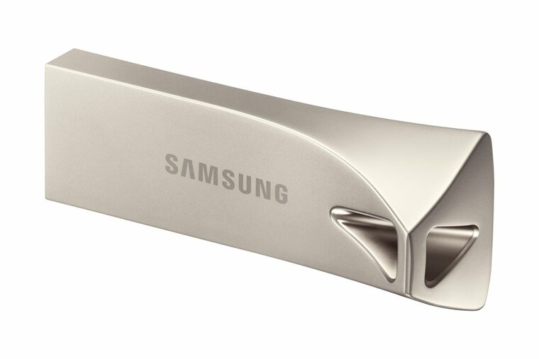 Samsung Bar Plus | 256GB USB-A 3.2 Flash Drive | tot 400 MB/s lezen | tot 110 MB/s schrijven | Zilver