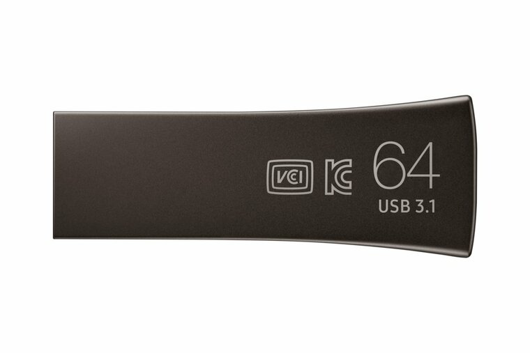 Samsung Bar Plus | 64GB USB-A 3.2 Flash Drive | tot 300 MB/s lezen | Titanium