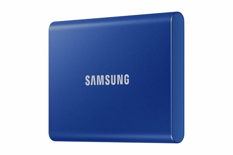 Samsung T7 | Externe SSD | 2TB | USB 3.2 Gen2 | 1.050MB/s Lezen | 1.000MB/s Schrijven | Blauw