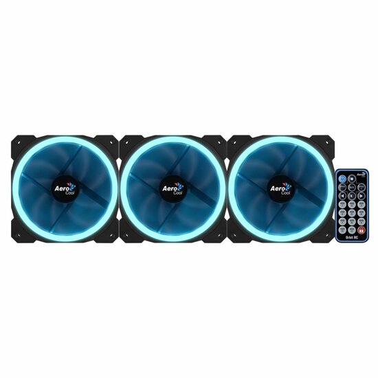 Aerocool Orbit RC ARGB 3 Pack | 120mm Case Fans met Remote Control