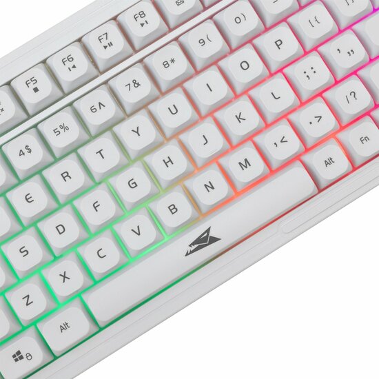 Baracuda ORCA RGB | Bekabeld Gaming Toetsenbord inclusief Muis | QWERTY | Wit