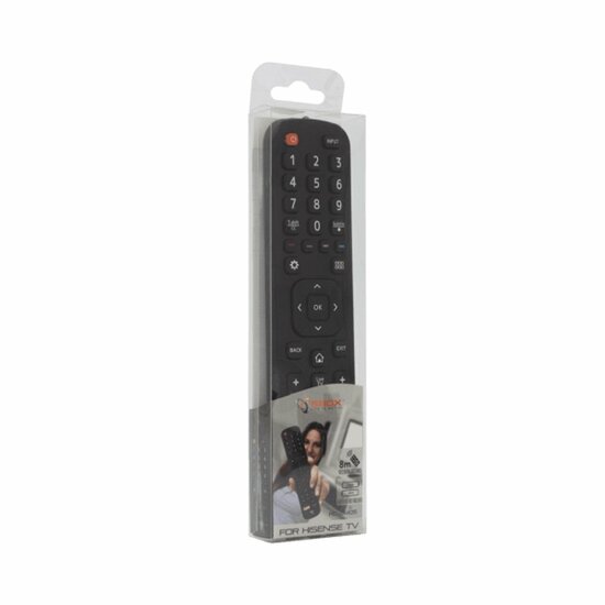 SBOX RC-01405 | Afstandsbediening | Geschikt voor Hisense TV's | Zwart
