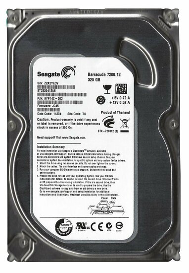 Seagate HDD 3.5" | 250GB SATA III | 7200RPM