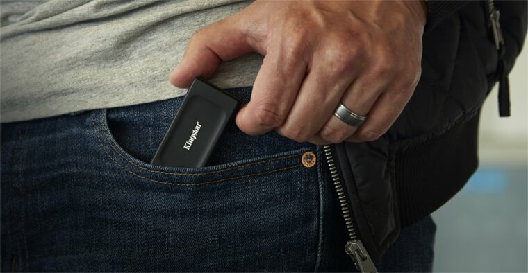 Kingston XS1000 | Externe SSD | 1TB | USB 3.2 Gen 2 | Compact &amp; Draagbaar