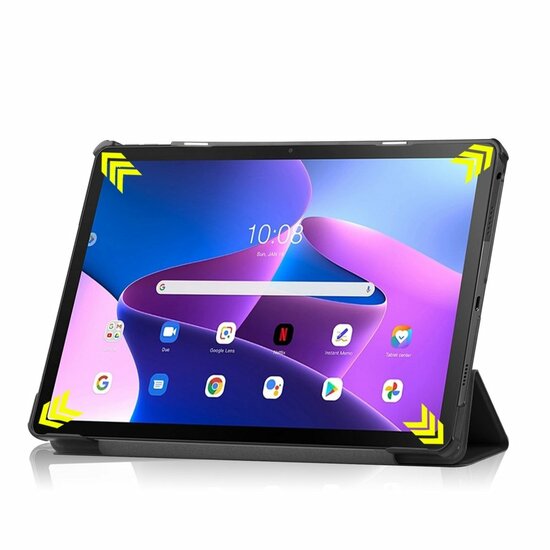 Lenovo Tab M10 Plus 10,6" Tri-Fold Book Case | Zwart