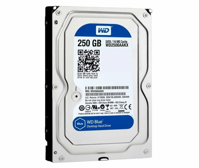 Western Digital Blue HDD 3.5" | 250GB SATA III | 7200RPM | PULLED