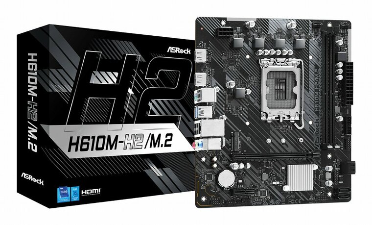 ASRock H610M-H2/M.2 | Socket LGA 1700 | Intel H610 | 2xDDR4 | Micro-ATX | Moederbord