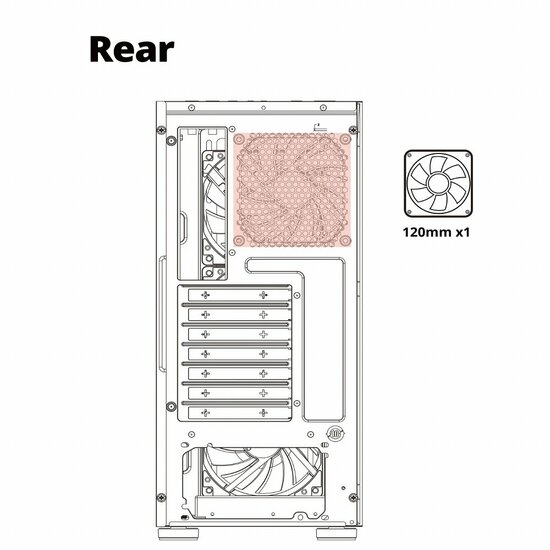 Case Azza Sentinel | Midi Tower | RGB | Zwart