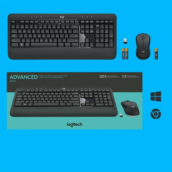 Logitech MK540 | Draadloze Muis- en Toetsenbordcombo | QWERTY