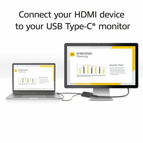 ACT AC7537 | HDMI naar USB Type C female adapter | 4K 60Hz