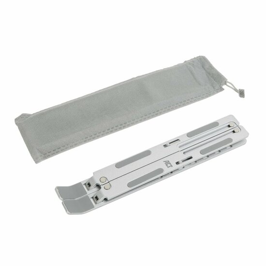 ACT AC8121 | Inklapbare Laptopstandaard tot 15,6" | 7 Verstelbare Standen | Metaal | Inclusief Reistas