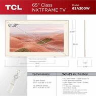 TCL NXTFRAME 65A300W | 65&quot; 4K Ultra HD QLED Smart TV | Google TV | Dolby Vision | 120Hz