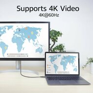 ACT AC7443 | USB 3.2 Kabel | 10Gbps | 60W | USB-C naar USB-C | 3m | Zwart