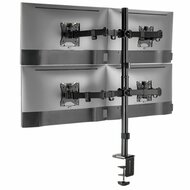 SBOX LCD-352/4-2 | Verstelbare Monitor-bureaubeugel | Tot 32&quot; | Max 9kg | VESA 100x100 | 4 Monitoren