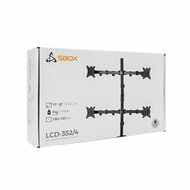 SBOX LCD-352/4-2 | Verstelbare Monitor-bureaubeugel | Tot 32&quot; | Max 9kg | VESA 100x100 | 4 Monitoren