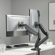 SBOX Flex LCD-S024-2 | Verstelbare Monitor-bureaubeugel | Tot 32&quot; | Max 9kg | VESA 100x100 | 2 Monitoren