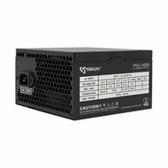 SBOX PSU-400/R Black Metal | 400 Watt ATX PSU | Power Supply | Voeding