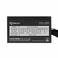 SBOX PSU-400/R Black Metal | 400 Watt ATX PSU | Power Supply | Voeding