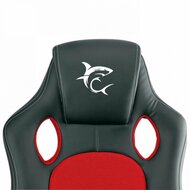 White Shark KING&#039;S THRONE | Universele Gamestoel | Gestoffeerde Gevoerde Zitting | Zwart/Rood