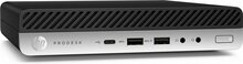 HP ProDesk 600 G4 Mini | Intel Core i5-8500T | 8GB RAM | 256GB SSD | 2x DisplayPort | Windows 11 Professional | Refurbished Silver