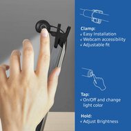 ACT AC8050 | Clip-on Laptop LED-lamp | Dimbaar | Voeding via USB