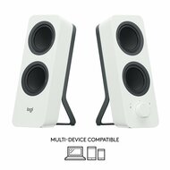 Logitech Z207 | 2.0 Luidsprekerset | Bluetooth en 3,5mm | Zwart/Wit