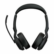 Jabra Evolve2 55 MS Stereo | Bluetooth &amp; USB-A Headset | Met Oplaadhouder | Zwart | Voor Kantoor &amp; Callcenter