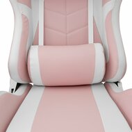 White Shark Roxy | Roze Gamingstoel met Verstelbare Rugleuning | Belastbaar tot 120 kg