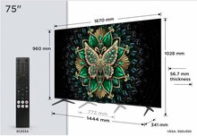 TCL 75C6K | 75&quot; 4K Ultra HD QD-Mini LED Smart TV | Google TV | Dolby Vision | 120Hz (2025)