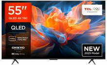 TCL 55T8C | 55&quot; 4K Ultra HD QLED Smart TV | 120Hz | Google TV + Wifi | Dolby Vision &amp; HDR10+ | HDMI 2.1 (2025)